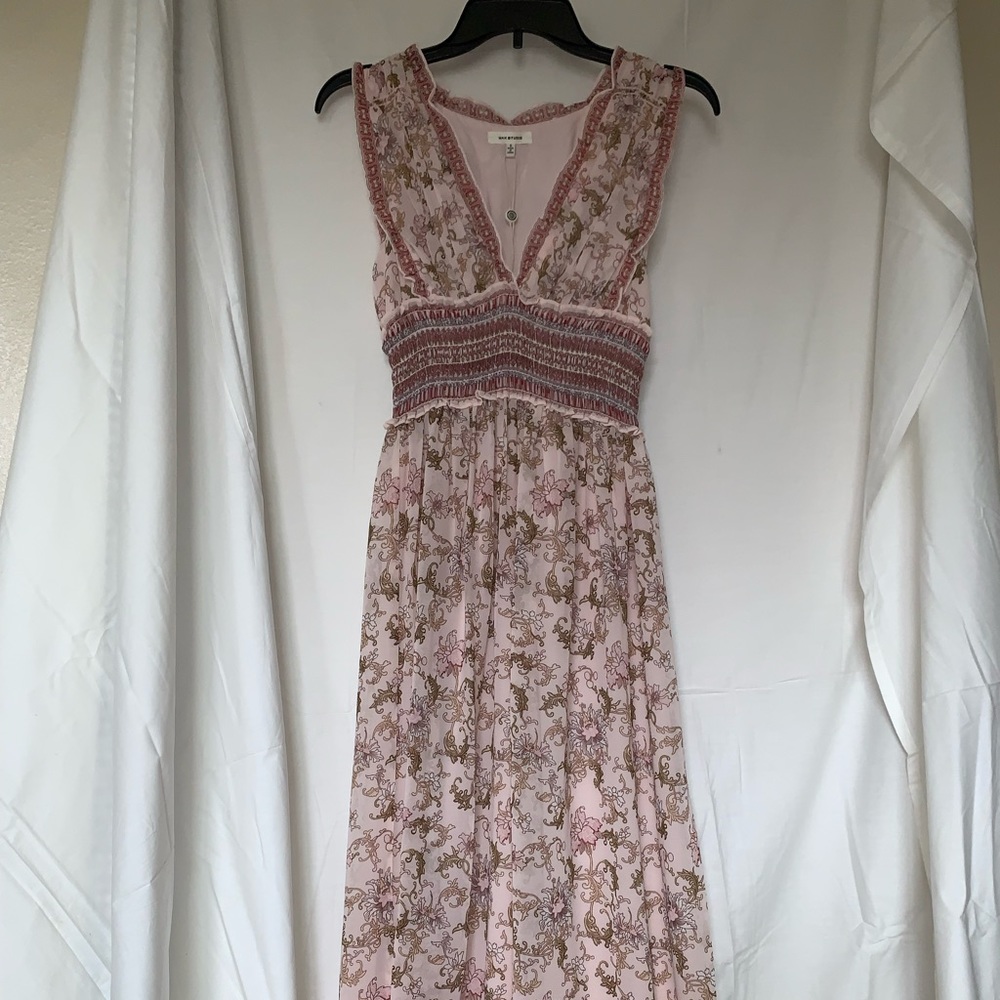 Max studio maxi multi color dress